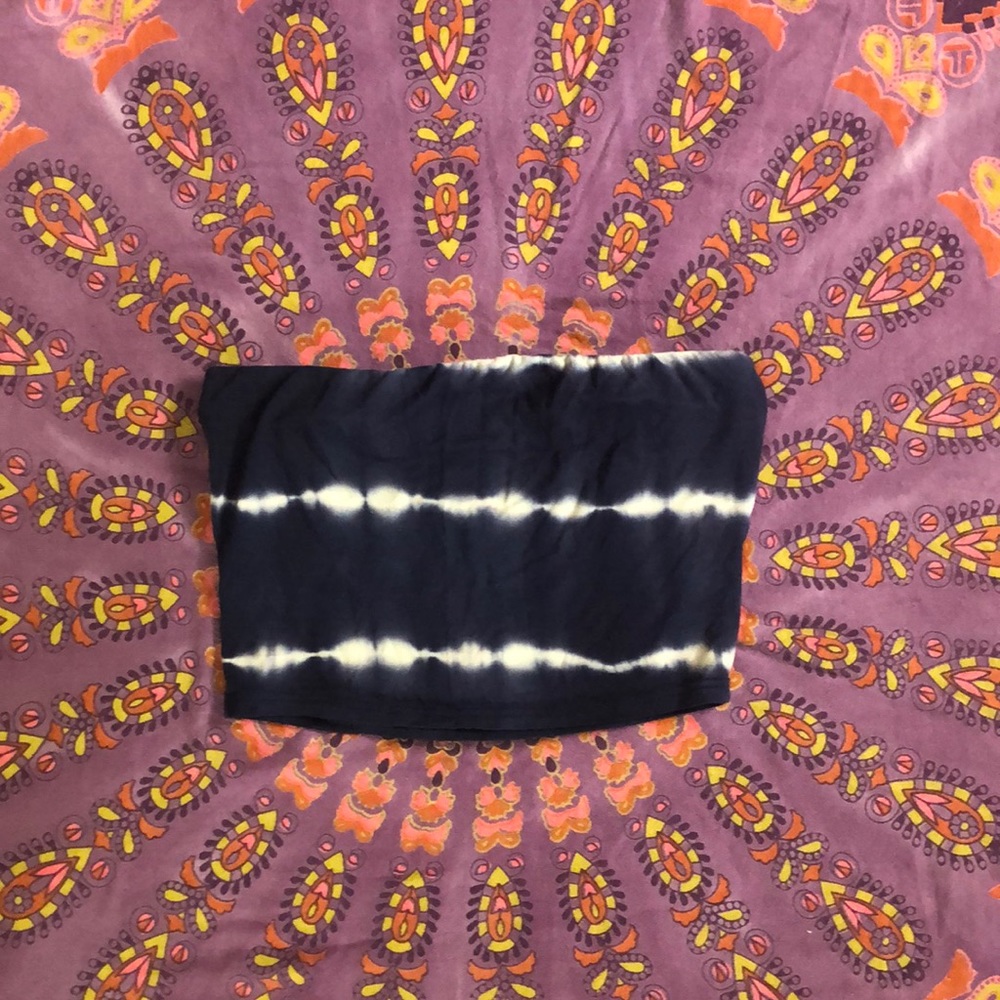 tie-dye crop/bandeau